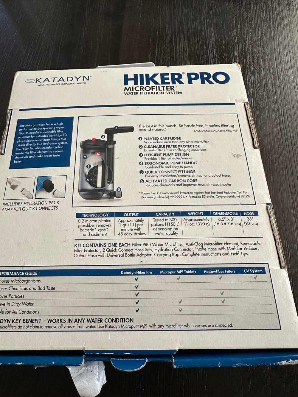 Hiker Pro Microfilter Bottle - Black - Picture 2 of 4